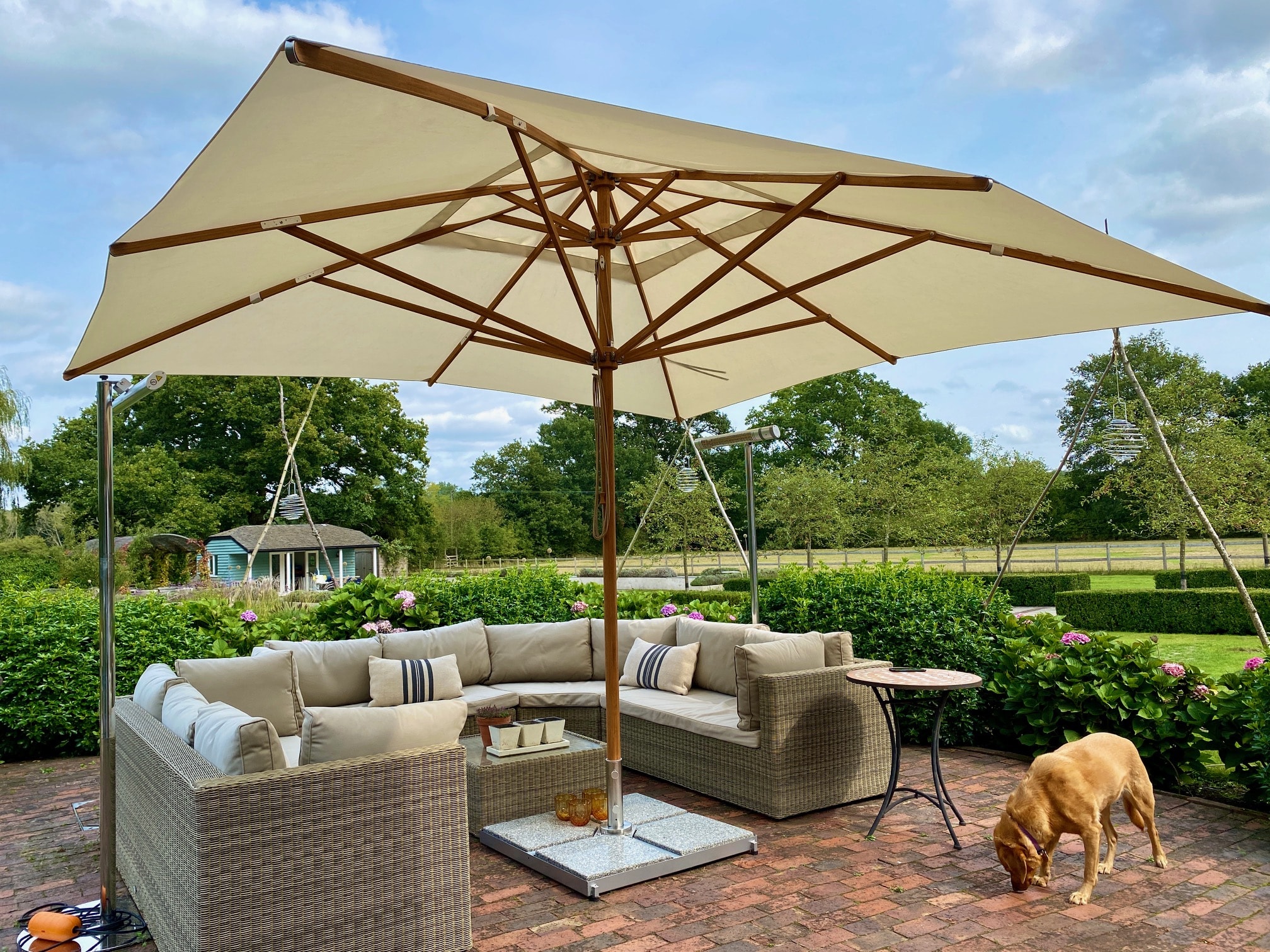 Private garden – 4m square levante telescopic - 3