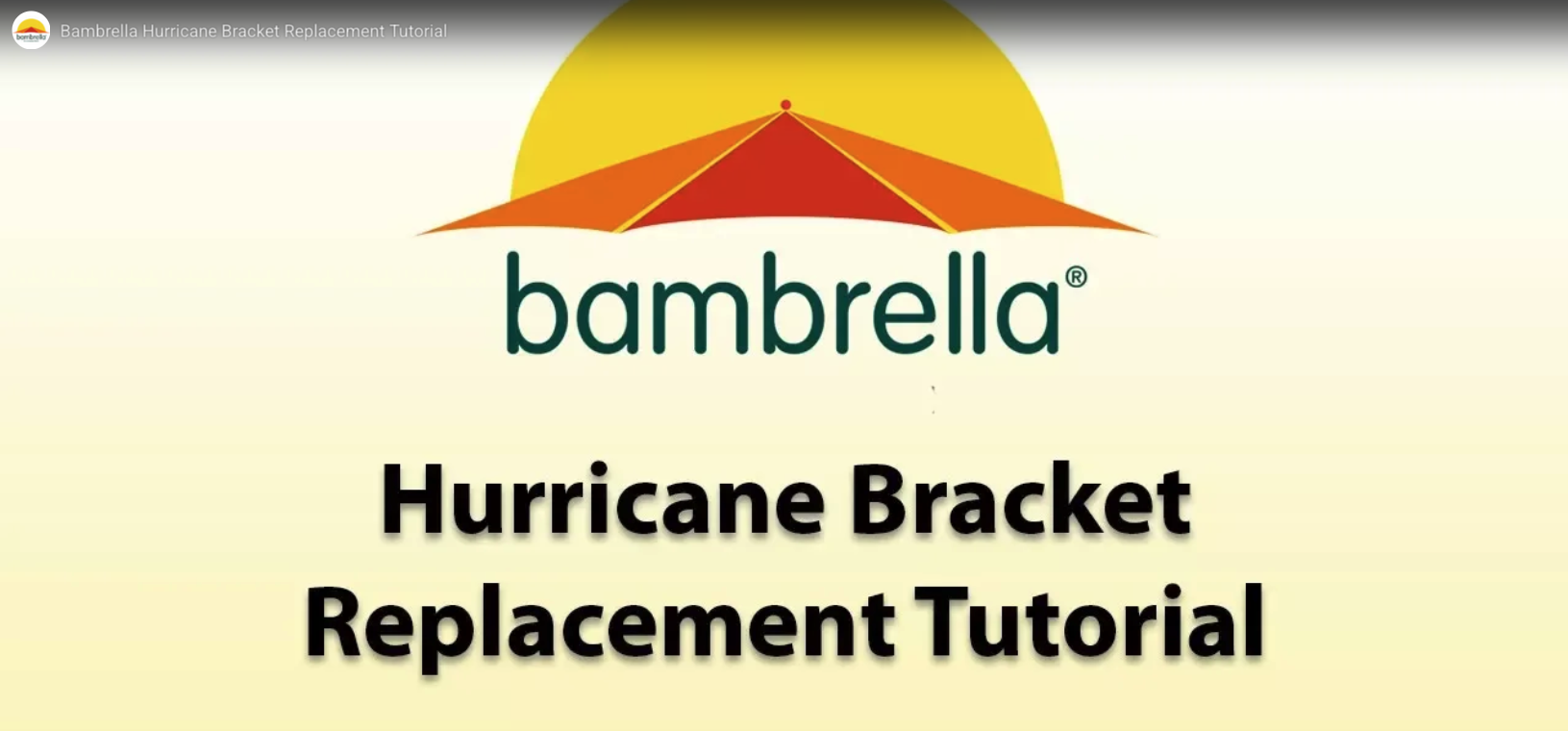 Bambrella Sirocco - How to assembly, open and close parasol